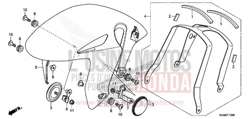 FRONT FENDER VFR800XF de 2015